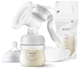 Philips Avent SCF430/20 Sacaleches Manual Individual Tecnología Natural Motion + Accesorios