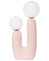 lampara de mesa  rosa pastel