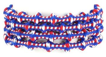 Paire de lacets running xtenex original 75cm bleu blanc rouge