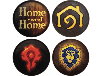 Posavasos - FaNaTtik World of Warcraft. Set Four Printed Metal Coasters