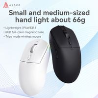 ajazz aj139 v2 mc aj139p v3 raton para juegos con base magnetica bluetooth carga inalambrica 24g y bateria de 800mah paw3311