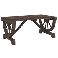 mesa de centro de jardin  mesa de exterior madera maciza abeto 90x50x40 cm