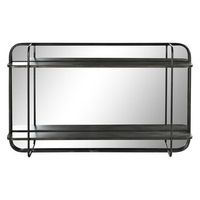 espejo metal 80x12x50 negro