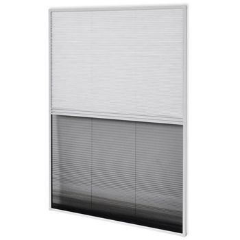 Mosquitera Plisada Para Ventanas Aluminio 80x120cm Con Sombrilla