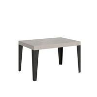 mesa extensible 120224x90 cm flame cachemir patas antracita