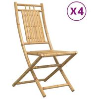 sillas de jardin plegables 4 uds  silla de exterior  sillon bambu 46x66x99 cm