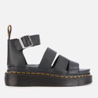 dr martens womens clarissa ii quad leather sandals - black - uk 3