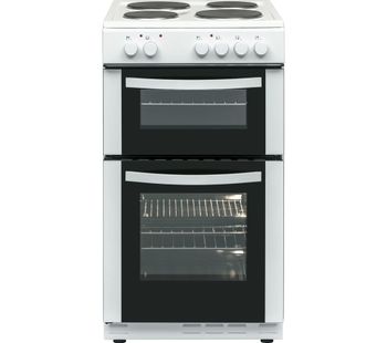 ESSENTIALS CFTE50W17 50 cm Electric Solid Plate Cooker - White, White