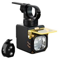 bikight luz delantera para bicicleta con control remoto inalambrico recargable usb-c 8 modos faro de ciclismo con banco