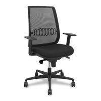 silla alares sincro malla negra bali negro brazo regulable