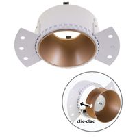 aro para downlight empotrable hator redondo para yeso laminado l14xan84xal52cm oro