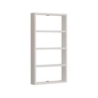 estanteria de pared de madera  - 43 x 9 x 80 cm - blanca