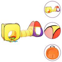 tienda de juegos ninos con 250 bolas multicolor 255x80x100cm vidaxl