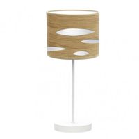 sobremesa odra 1xe14 blancomadera clara 42x17x17 cm marca fabrilamp
