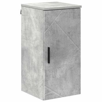 Gabinete De Baño | Armario De Baño Con Puerta Gris Concreto 30 X 31,5 X 61 Cm