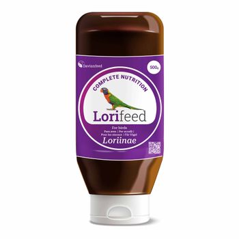 Lorifeed - Néctar Loris Completo 500 g - Nutrición para Aves Nectarívoras - Composición Natural - Excelencia y Bienestar Digestivo de Alta Calidad - Davianfeed