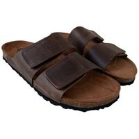 gobbs chanclas sandalias hombre piso bio velcro piel para mujer