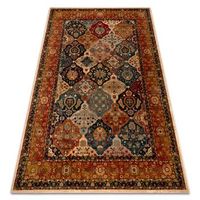 alfombra de lana polonia azer marco rojo oriental 170x235 cm