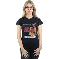 disney camiseta lady and the tramp para mujer