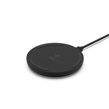 BASE DE CARGA INALÁMBRICA BELKIN WIA001VFBK BOOST CHARGE 10W + CARGADOR QC 3.0 24W COLOR NEGRO