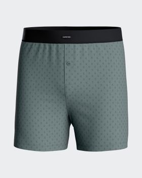 Boxer con botón de punto de hombre en Algodón