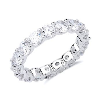 Anillo de plata 925 con piedras de circonita