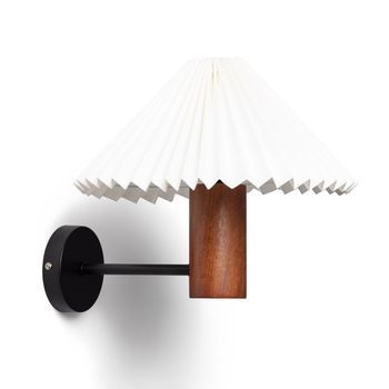 Aplique De Pared Madera Leonessa Iluzzia Blanco Roto