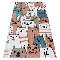 alfombra fun gatti para ninos gatos animales rosado 280x370 cm