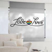 estoralis - estor enrollable translucido  estampado varios  130 x 180 cm anchoalto tamano tela 127 x 175 cm  lgtbi-1 unico