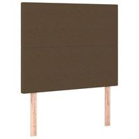 cabecero cama mueble de dormitorio con luces led tela oscuro 80 x 5 x 118128 cm marron m020009134