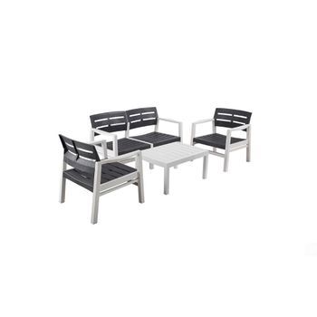 Conjunto De Salon Para Interior Y Exterior Hecho Con Materiales Reciclados Bicolor - Neoferr..
