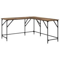escritorio  mesa de trabajo madera vieja 149 x 149 x 75 cm madera contrachapada