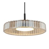 lampara de techo metal y vidrio  145 cm