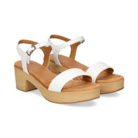 unisa sandalias con plataforma mujer - blanco talla 41