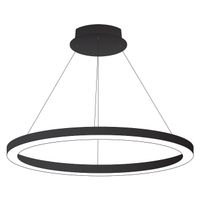 colgante linex circle led cct 80w 8000lm 3000k4000k6400k alregxd120cm negro