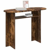 mesa consola  mesa de entrada roble ahumado 100 x 395 x 75 cm