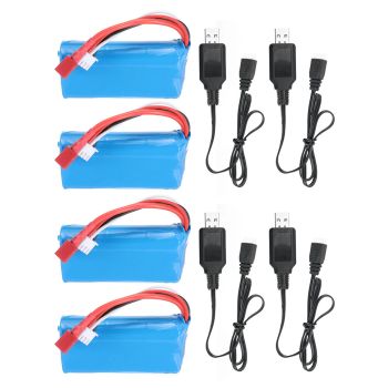 2Pcs ZOP Power 7.4V 1500mAh 25C 2S Batería T Plug para coches RC 16889 sin escobillas