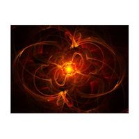 papel pintado 3d - abstract fire 300x231 cm