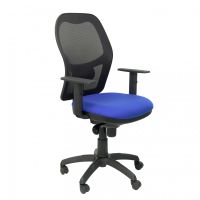 piqueras y crespo jorquera silla malla negra asiento bali azul