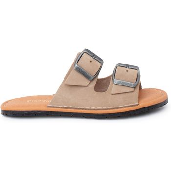 Pisamonas Sandalias Sandalias Barefoot Doble Hebilla Nobuck para niña