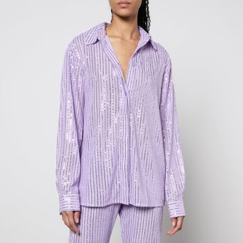 Stine Goya Edel Sequined Mesh Shirt - XL