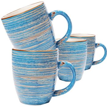 Taza de gres azul - Juego de 4
