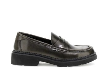 mocasines de mujer con efecto piel cepillada anthracite 37