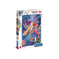clementoni- rompecabezas de 180 piezas sirenas multicolor 29307 293070