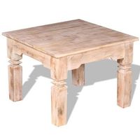 mesa de centro de madera de acacia 60x60x45 cm vidaxl