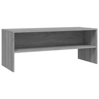 mueble tv  mueble de salon  armario tv madera contrachapada gris sonoma 100x40x40 cm