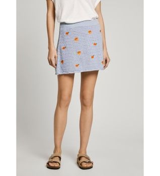 Pepe Jeans para mujer. PL901212 Falda Olaya azul (M), Casual, Algodón