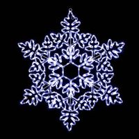 tubo de luz flocon 360 lamparas borde festoneado h85cm t - feeric lights  christmas