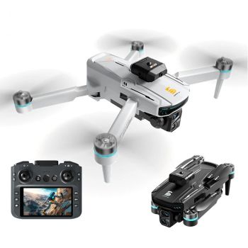 ZHRC Z105 WiFi FPV con controlador de pantalla LCD de 4.3 pulgadas, cámara dual HD, gimbal servo, evitación de obstáculo