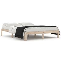 cama para adultos  estructura de cama madera maciza 150x200 cm